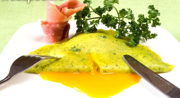 Блинчики со шпинатом по-липецки