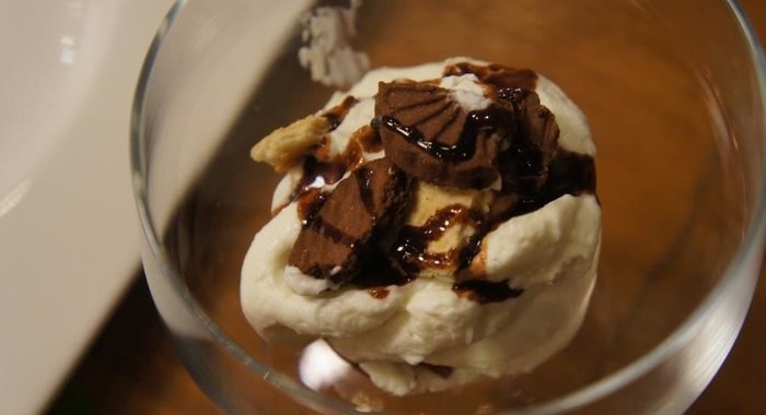 Чиз-кейк с шоколадным печеньем