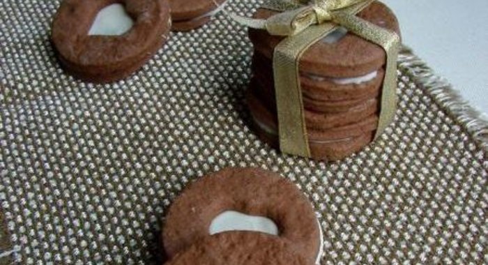 Печенье шоколадно-банановое с глазурью