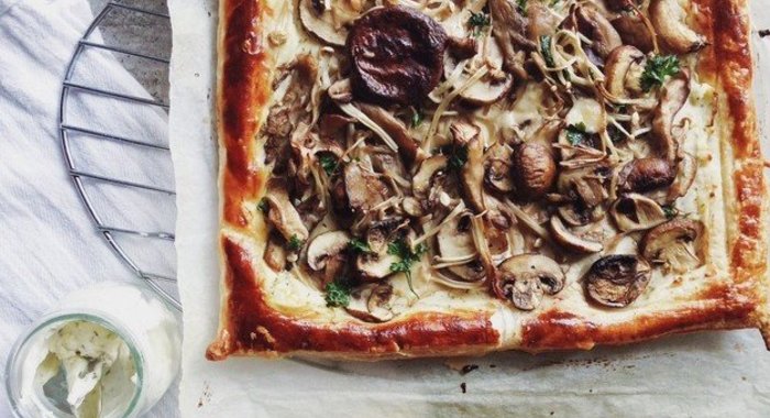 Грибной пирог