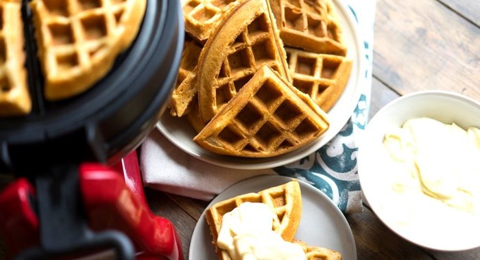 Вафли в вафельнице мягкие