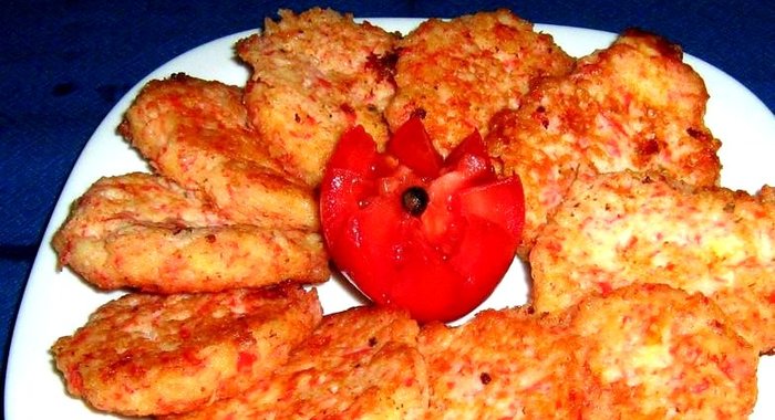 Котлеты из крабовых палочек