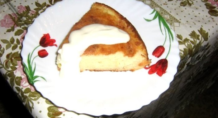 Творожная запеканка с бананом в духовке