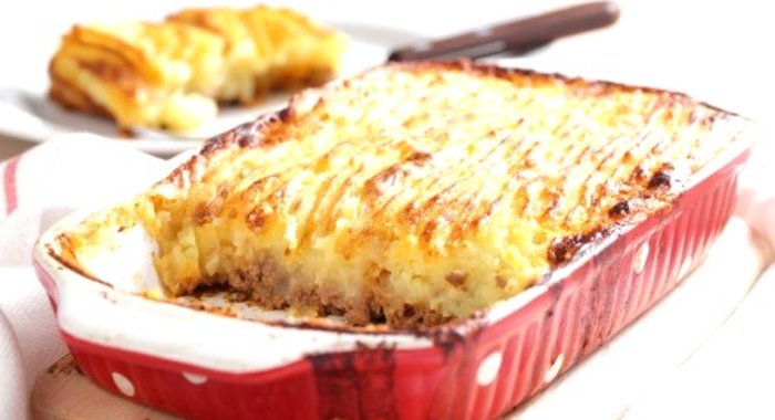 Картофельная запеканка с мясным фаршем