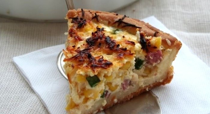 Пирог киш с курицей