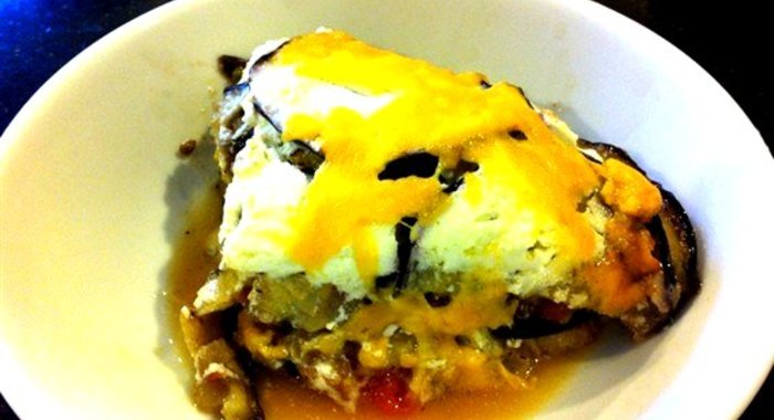 Запеканка из баклажанов с мясом