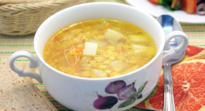 Постный гороховый суп
