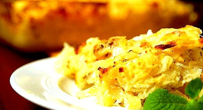 Запеканка из сырого картофеля
