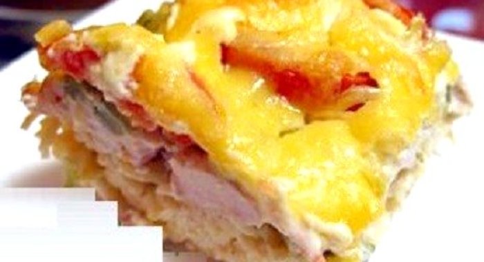 Запеканка со спагетти