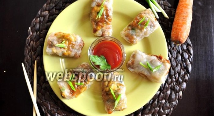 Вьетнамские блинчики с курицей