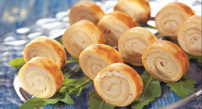 Блинчатый рулет с селедочным маслом