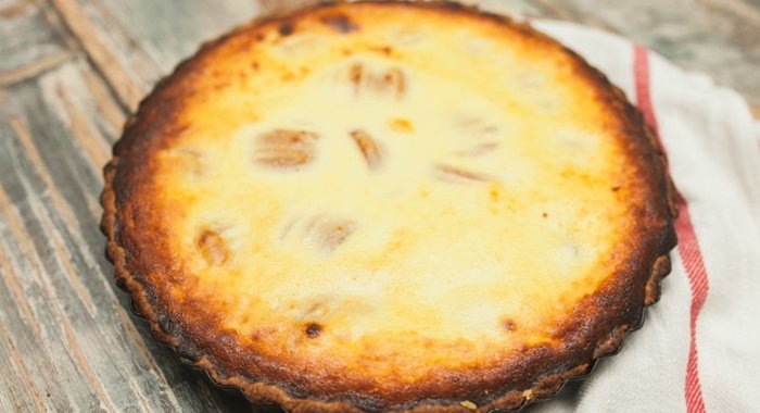 Творожно-абрикосовый пирог