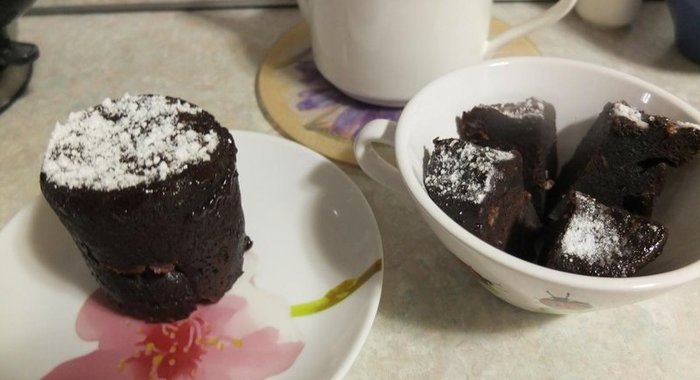 Кексики в кружке в микроволновке