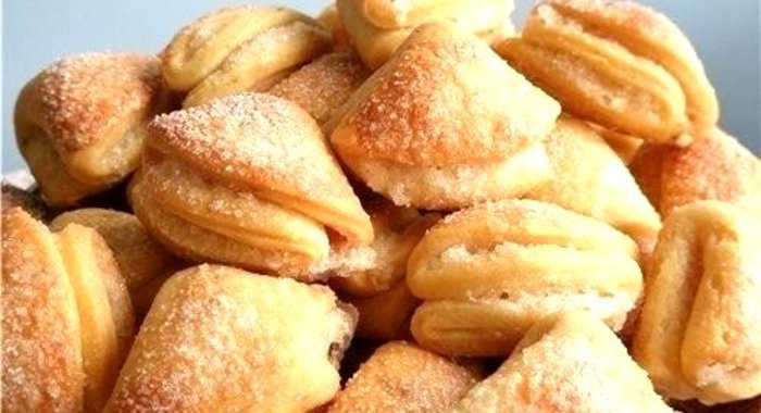 Сахарное творожное печенье