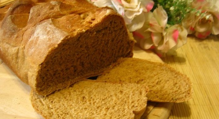 Пшенично-ржаной хлеб с цикорием и розмарином