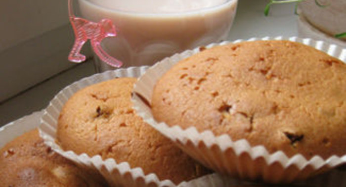 Творожные кексики с изюмом