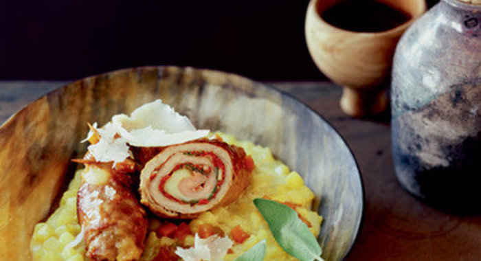 Рулеты из свинины с картофелем