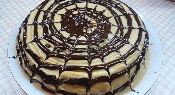 Бисквитный торт Шоколадное наслаждение
