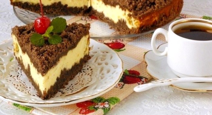 Творожный торфяной торт