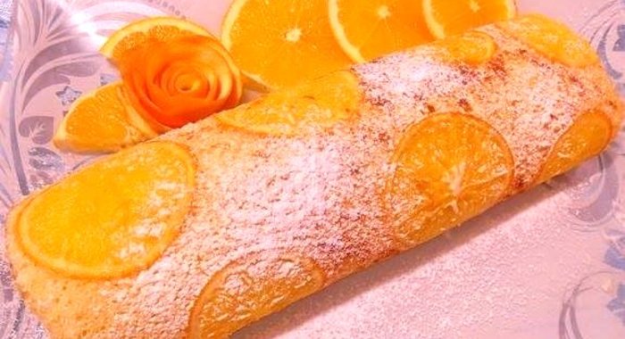 Апельсиновый рулет