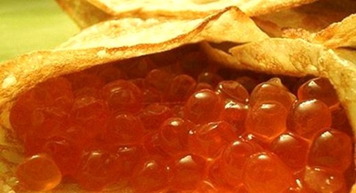 Блины с икрой