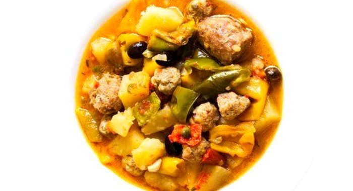 Кюфта-бозбаш с мятой