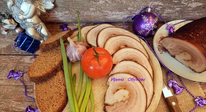 Рулет из подчеревки в мультиварке