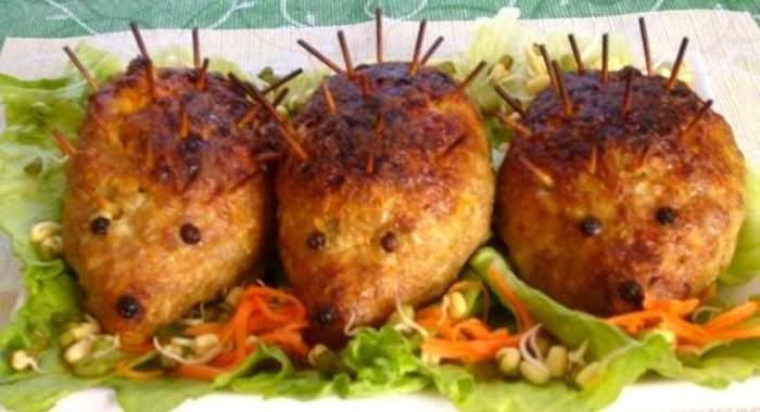 Котлеты Ежики