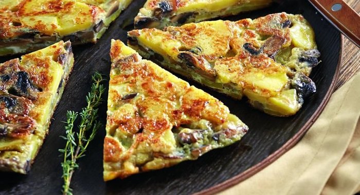 Тортилья из яиц цесарки