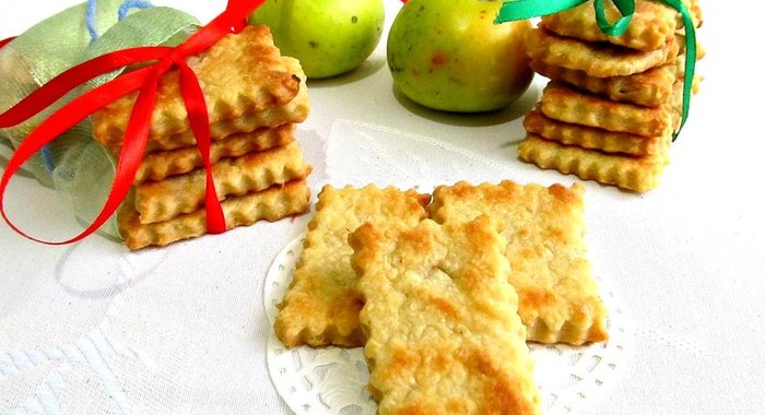 Постное яблочное печенье