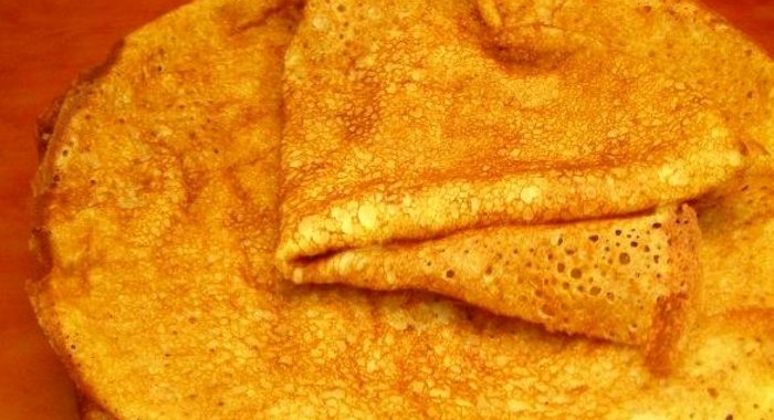 Блинчики на молоке ажурные