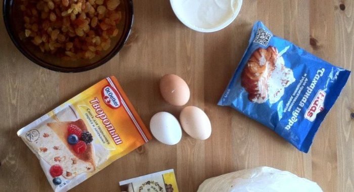 Воздушная запеканка с изюмом