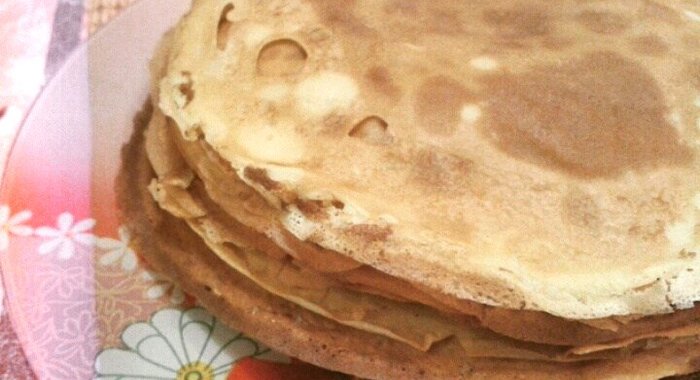 Простые тонкие блины