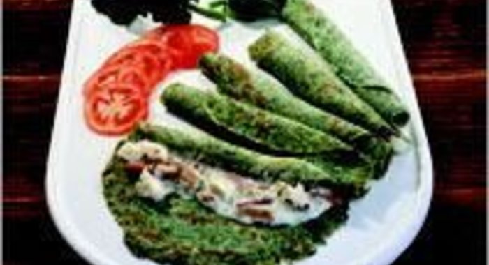 Блинчики со шпинатом