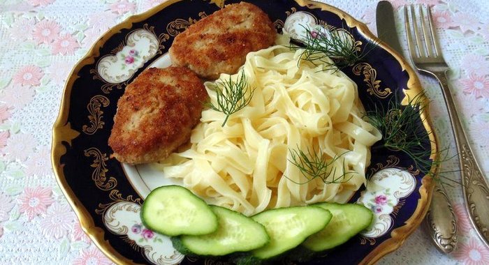 Котлеты с молоком