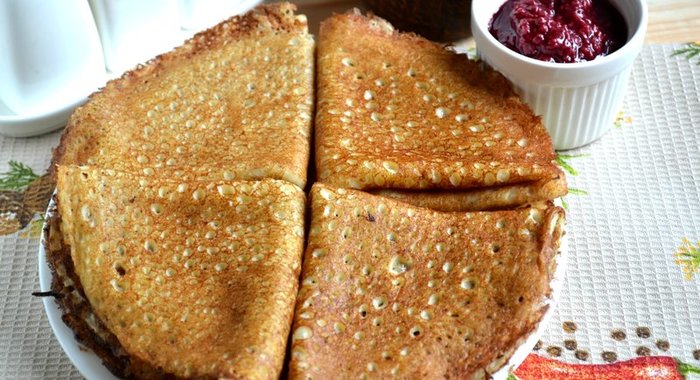 Быстрые дрожжевые блины