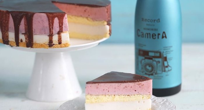 ДИЕТИЧЕСКИЙ ТОРТ ПТИЧЬЕ МОЛОКО С КЛУБНИЧНЫМ СУФЛЕ