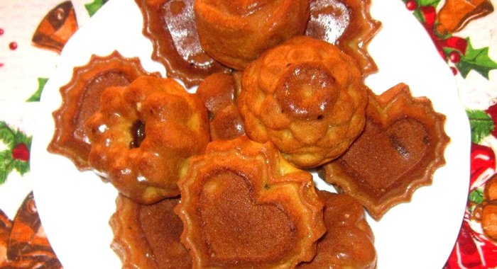 Кексы с вареной сгущенкой