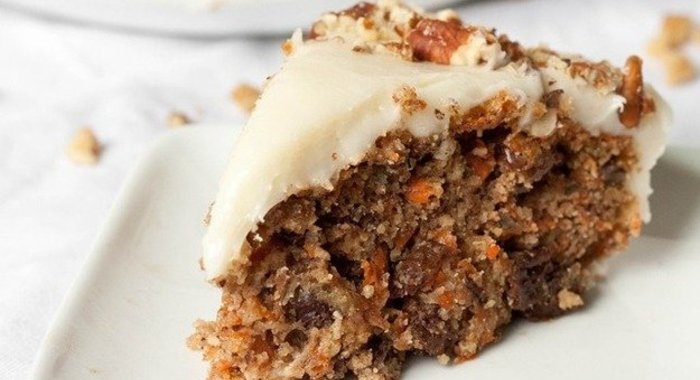Морковный пирог с миндалем