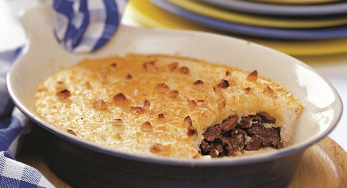 Запеканка Пармантье с говяжьим сердцем