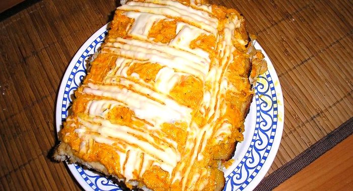 Куриный пирог с морковью