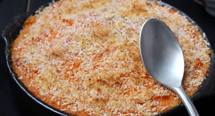 Запеканка Пармантье со сладким картофелем