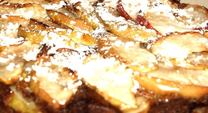 Легкий яблочный пирог