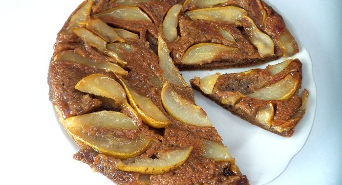 Кофейно-грушевый пирог