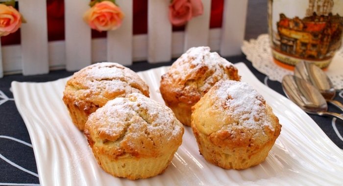 Кексы с белым шоколадом