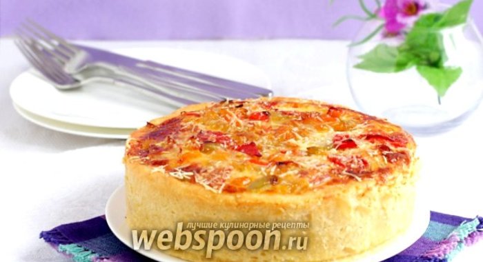 Пирог с овощами на картофельном тесте