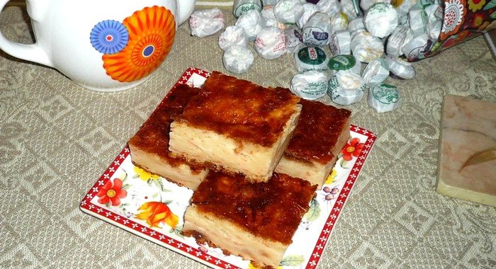 Творожная запеканка с грейпфрутом