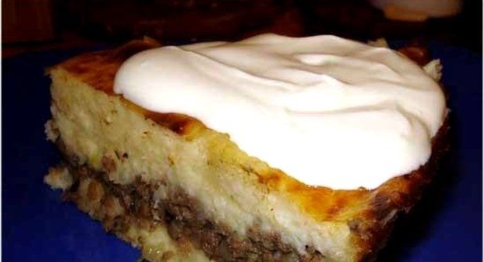 Мясная запеканка