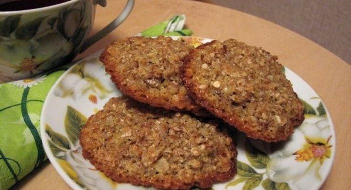 Овсяное печенье на скорую руку