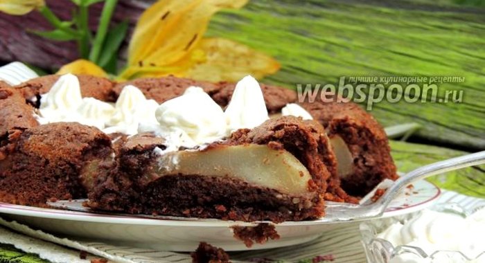 Шоколадно-ореховый пирог без муки